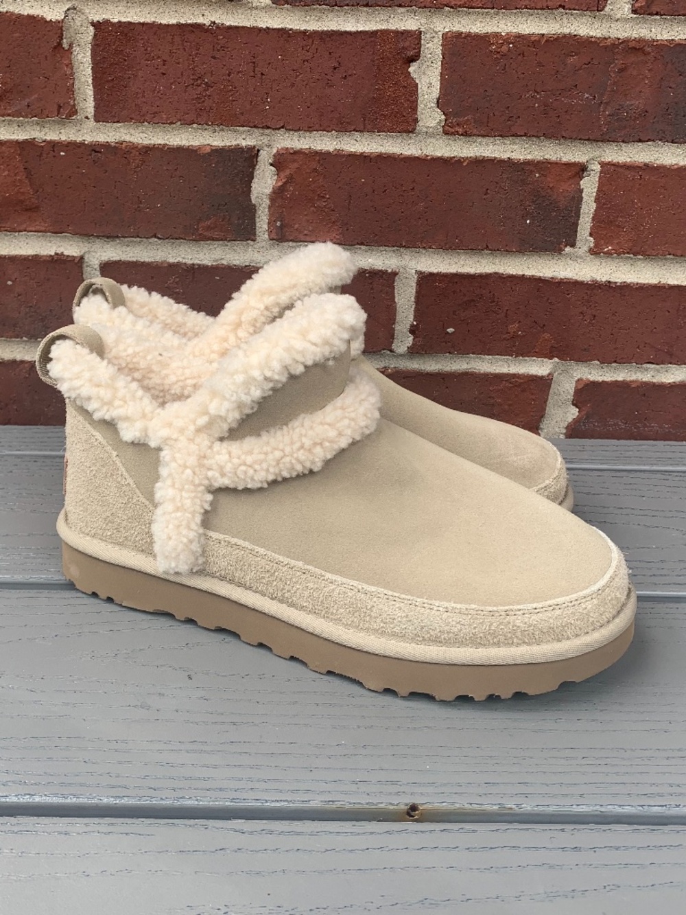 UGG Classic Ultra Mini Spillseam Shearling Bootie